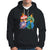 Retro Groovy Merry Christmas Ornament Ho Ho Ho Hoodie - Wonder Print Shop