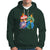 Retro Groovy Merry Christmas Ornament Ho Ho Ho Hoodie - Wonder Print Shop