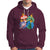 Retro Groovy Merry Christmas Ornament Ho Ho Ho Hoodie - Wonder Print Shop