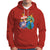 Retro Groovy Merry Christmas Ornament Ho Ho Ho Hoodie - Wonder Print Shop