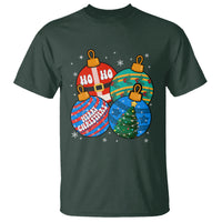 Retro Groovy Merry Christmas Ornament Ho Ho Ho T Shirt - Wonder Print Shop
