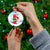 Santa Christmas Ceramic Ornament Ho Ho Ho Tis The Season - Wonder Print Shop