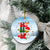 Santa Christmas Ceramic Ornament Ho Ho Ho Tis The Season - Wonder Print Shop