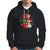 Retro Groovy Christmas Ho Ho Ho Reindeer Disco Ball Santa Xmas Hoodie - Wonder Print Shop