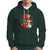 Retro Groovy Christmas Ho Ho Ho Reindeer Disco Ball Santa Xmas Hoodie - Wonder Print Shop