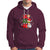 Retro Groovy Christmas Ho Ho Ho Reindeer Disco Ball Santa Xmas Hoodie - Wonder Print Shop