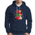 Retro Groovy Christmas Ho Ho Ho Reindeer Disco Ball Santa Xmas Hoodie - Wonder Print Shop