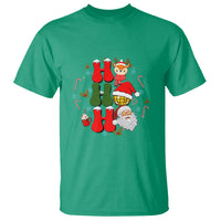 Retro Groovy Christmas Ho Ho Ho Reindeer Disco Ball Santa Xmas T Shirt - Wonder Print Shop