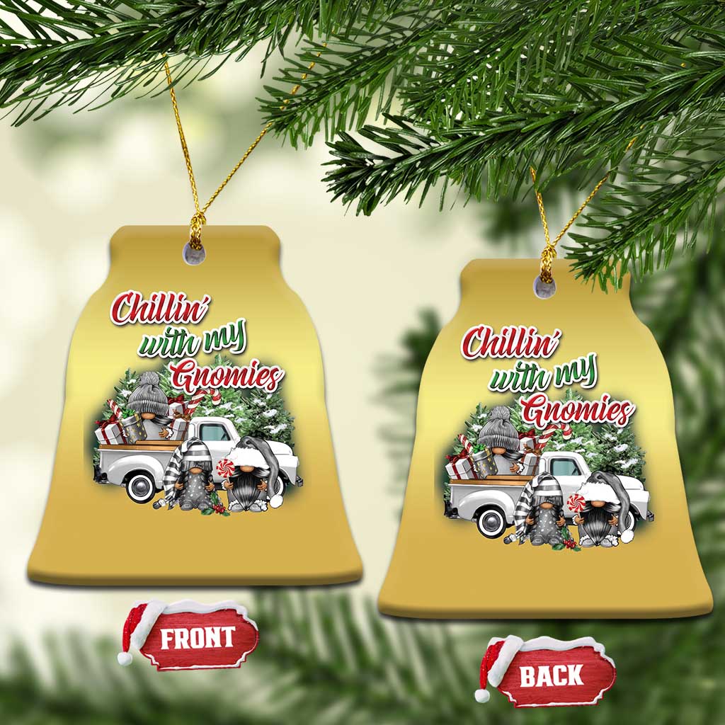 Gnome Christmas Christmas Ornament Chillin With My Gnomies Xmas Truck - Wonder Print Shop