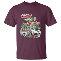 Gnome Christmas T Shirt Chillin With My Gnomies Xmas Truck - Wonder Print Shop