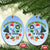 Christmas 2023 Ceramic Ornament Tis The Season Xmas Vibe - Wonder Print Shop