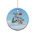 Christmas 2023 Ceramic Ornament Joy To The World - Wonder Print Shop