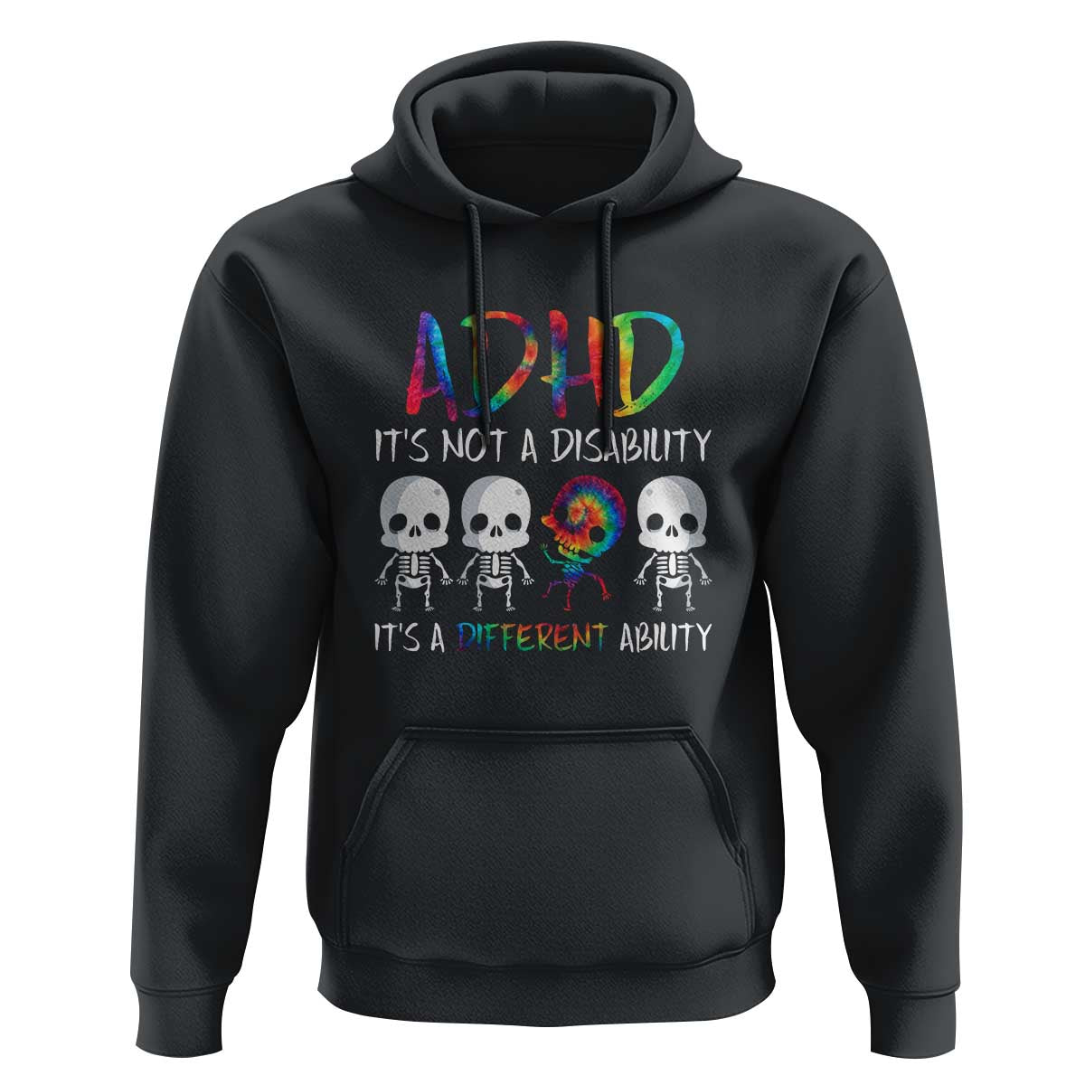 ADHD Awareness Hoodie It's Not A Disability It's A Different Ability