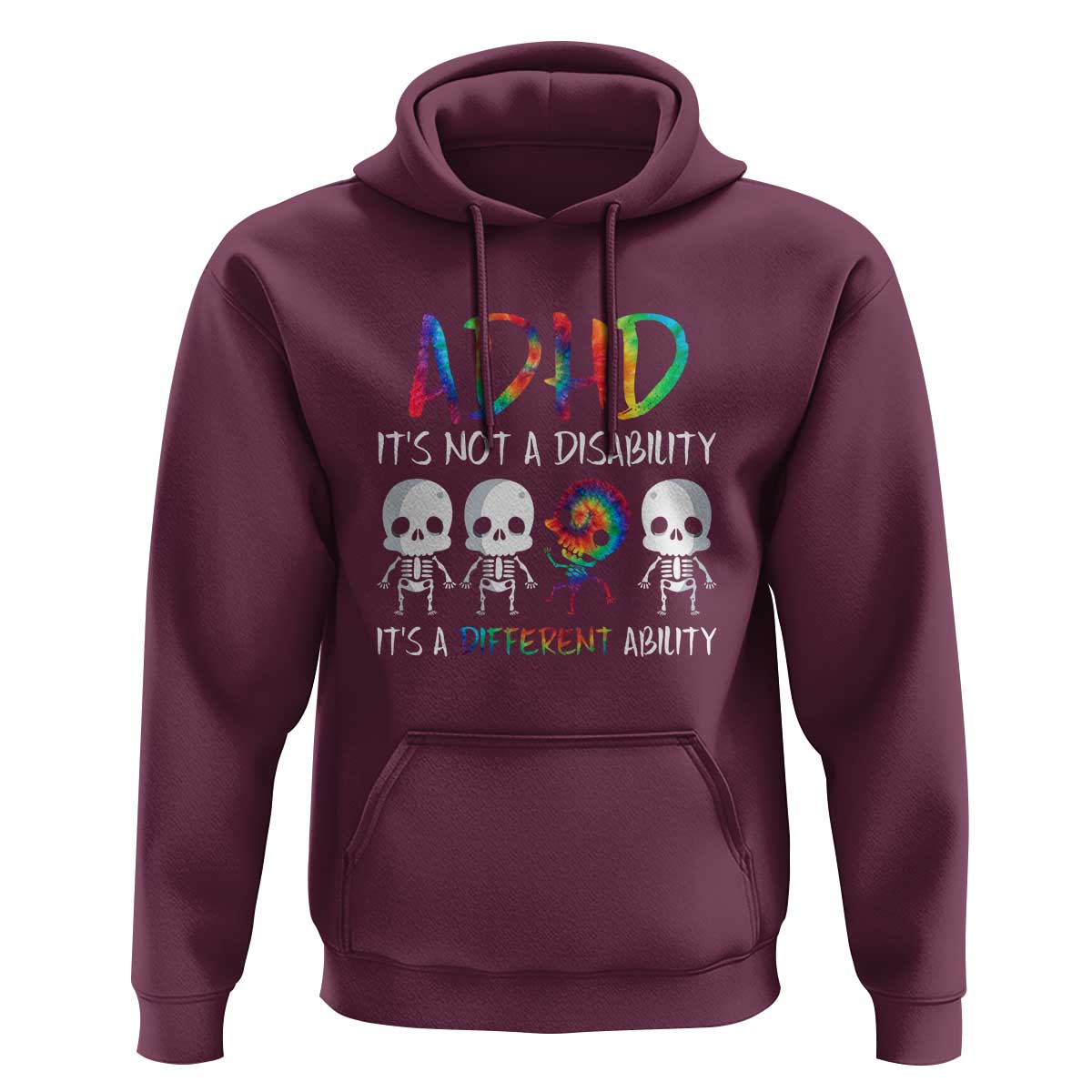 ADHD Awareness Hoodie It's Not A Disability It's A Different Ability