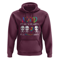 ADHD Awareness Hoodie It's Not A Disability It's A Different Ability