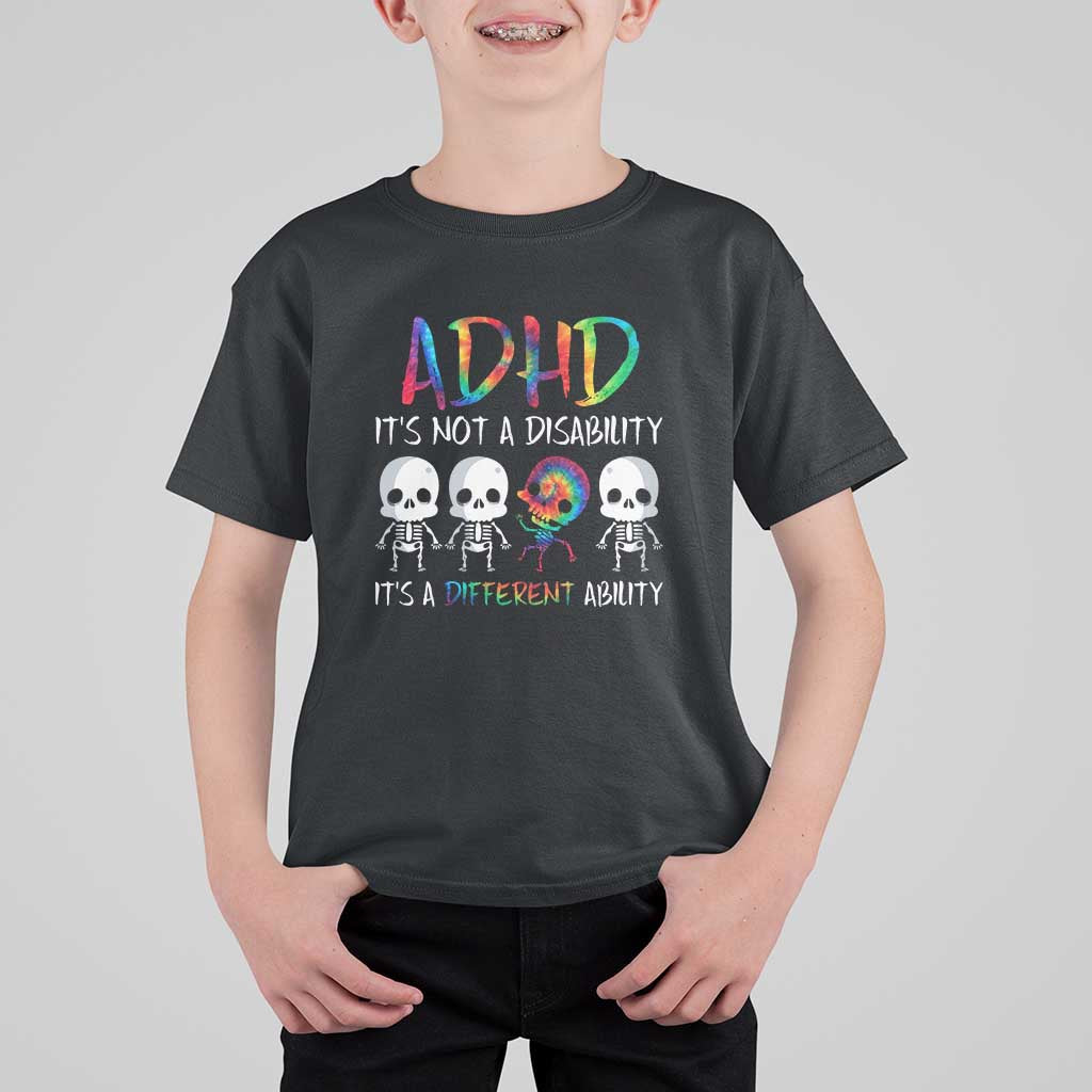 ADHD Awareness T Shirt For Kid It's Not A Disability It's A Different Ability - Wonder Print Shop