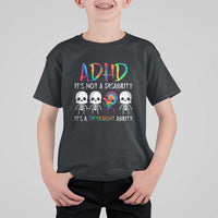 ADHD Awareness T Shirt For Kid It's Not A Disability It's A Different Ability - Wonder Print Shop