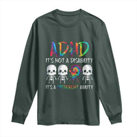 ADHD Awareness Long Sleeve Shirt It's Not A Disability It's A Different Ability
