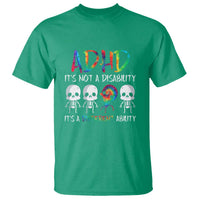 ADHD Awareness T Shirt It's Not A Disability It's A Different Ability - Wonder Print Shop