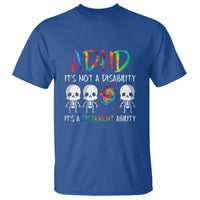 ADHD Awareness T Shirt It's Not A Disability It's A Different Ability - Wonder Print Shop
