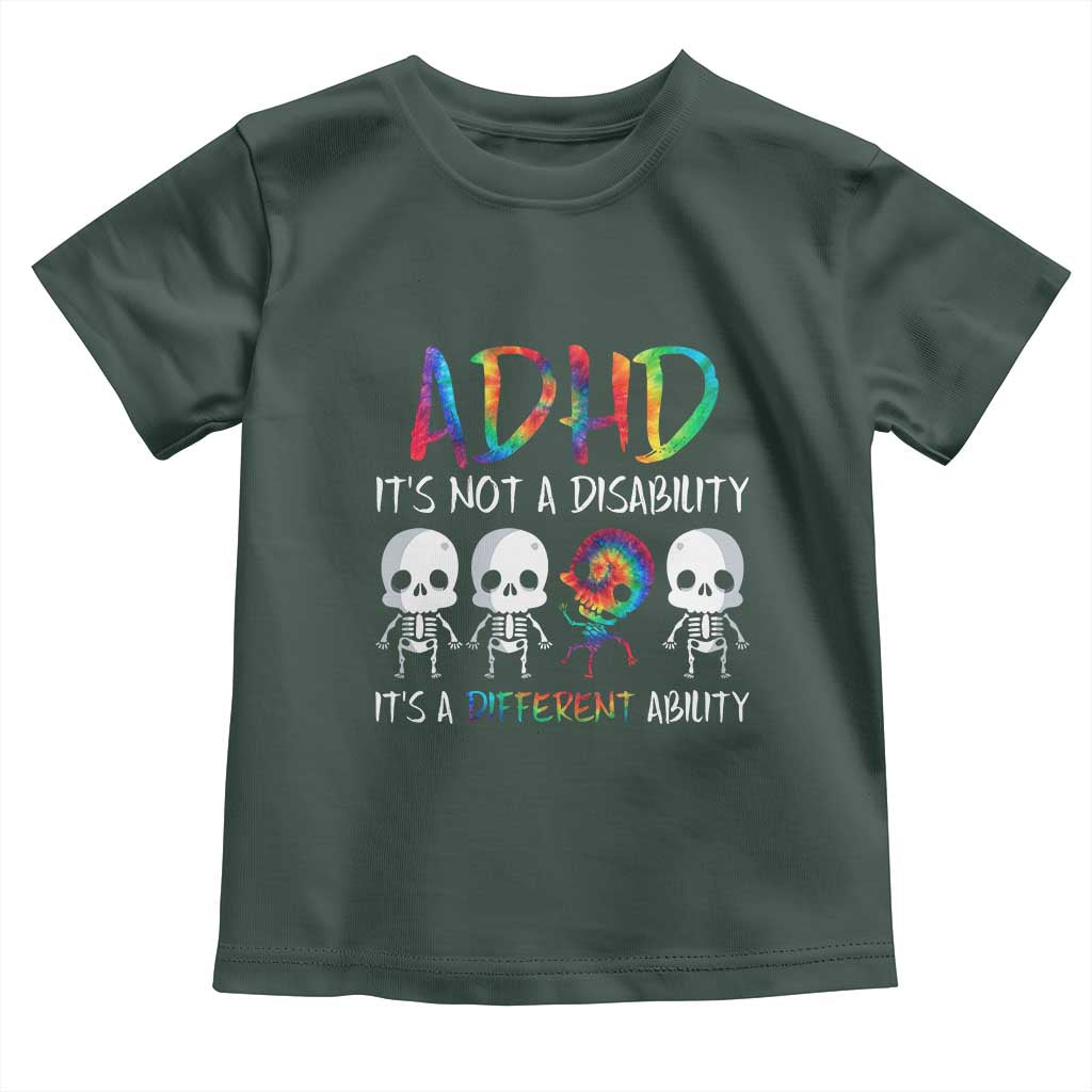 ADHD Awareness Toddler T Shirt It's Not A Disability It's A Different Ability