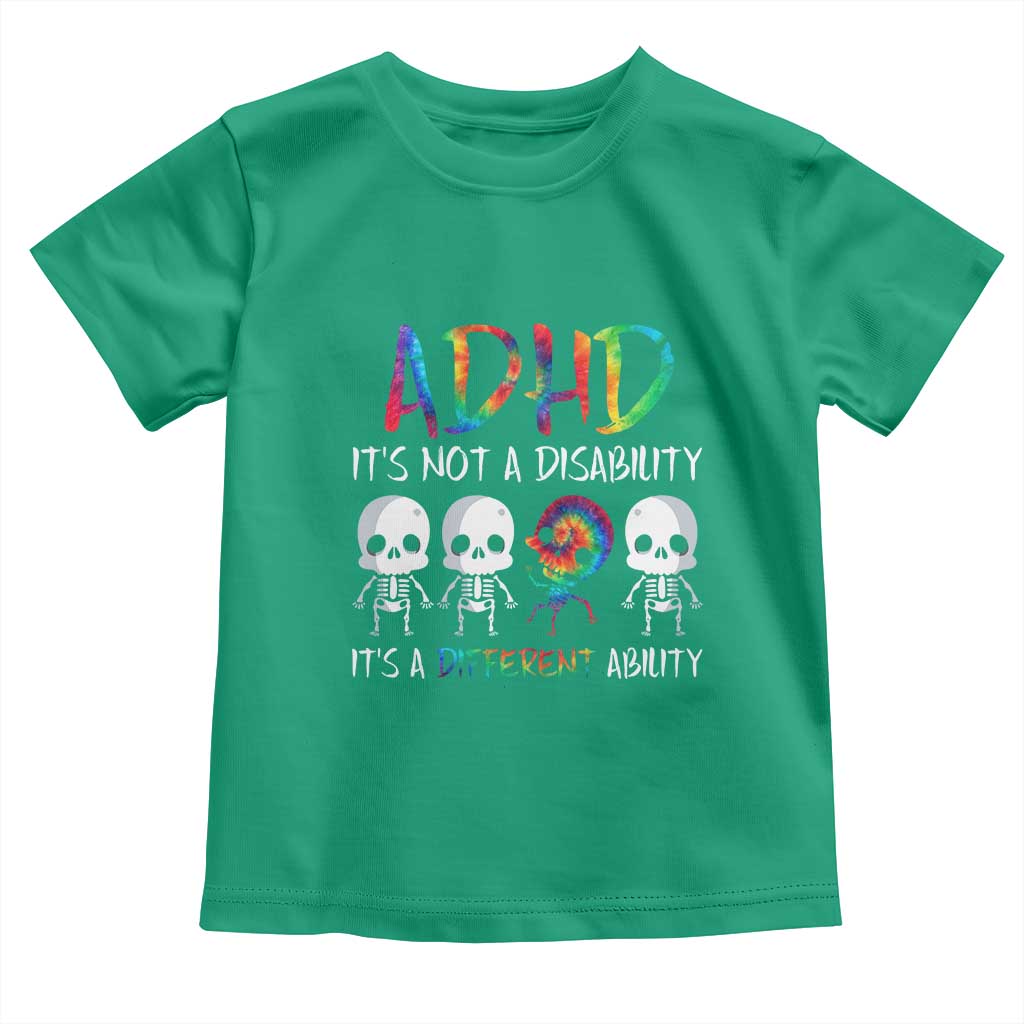 ADHD Awareness Toddler T Shirt It's Not A Disability It's A Different Ability