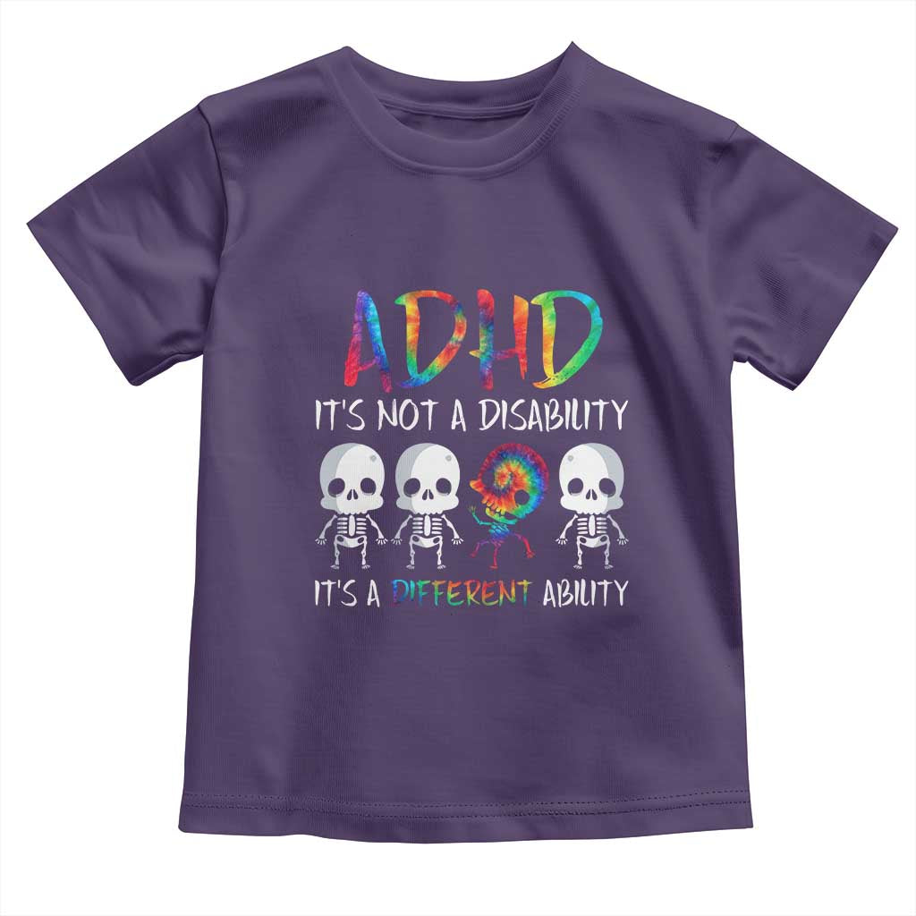 ADHD Awareness Toddler T Shirt It's Not A Disability It's A Different Ability