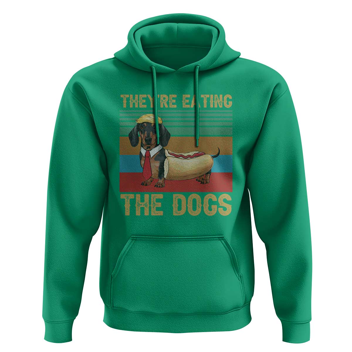 Funny Hot Dog Lover Hoodie They're Eating The Dogs Dachshund