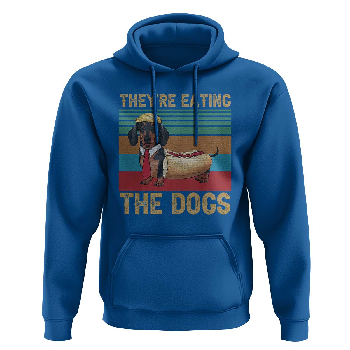 Funny Hot Dog Lover Hoodie They're Eating The Dogs Dachshund