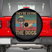 Funny Hot Dog Lover Spare Tire Cover They're Eating The Dogs Dachshund