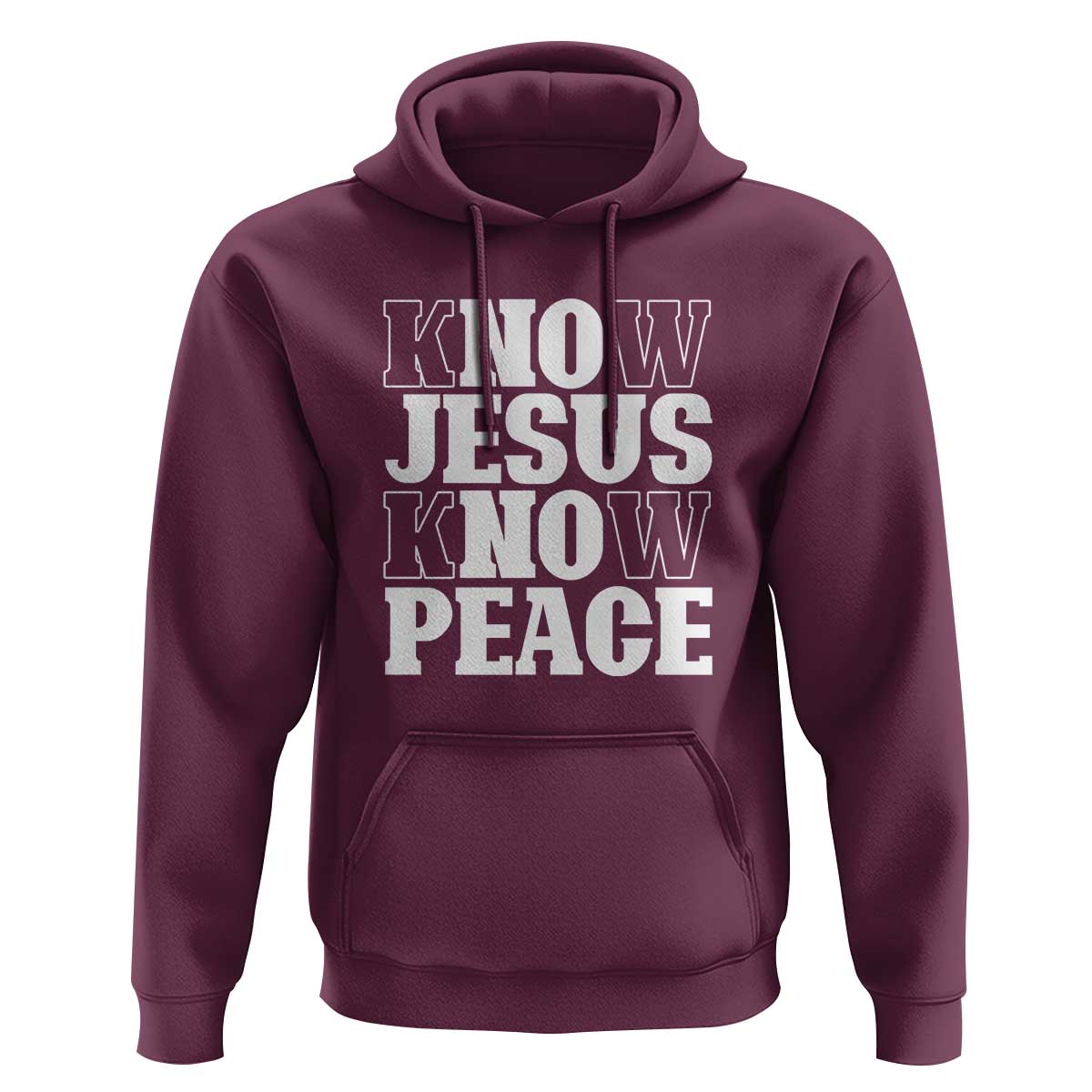 Know Jesus Know Peace Hoodie No Jesus No Peace