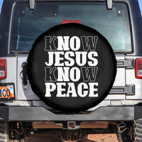 Know Jesus Know Peace Spare Tire Cover No Jesus No Peace
