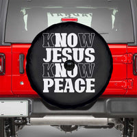 Know Jesus Know Peace Spare Tire Cover No Jesus No Peace