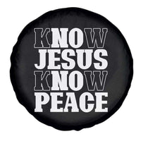 Know Jesus Know Peace Spare Tire Cover No Jesus No Peace
