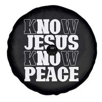 Know Jesus Know Peace Spare Tire Cover No Jesus No Peace