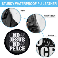 Know Jesus Know Peace Spare Tire Cover No Jesus No Peace