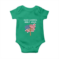 Christian Faith Baby Onesie Make America Godly Again American Flag