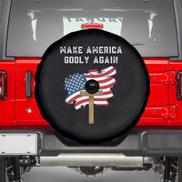Christian Faith Spare Tire Cover Make America Godly Again American Flag