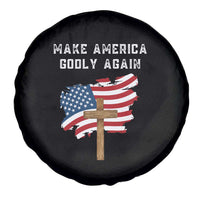 Christian Faith Spare Tire Cover Make America Godly Again American Flag