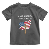 Christian Faith Toddler T Shirt Make America Godly Again American Flag