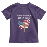 Christian Faith Toddler T Shirt Make America Godly Again American Flag