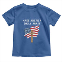 Christian Faith Toddler T Shirt Make America Godly Again American Flag