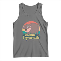 Funny Baby Hippo Moo Deng Tank Top Become Ungovernable Retro