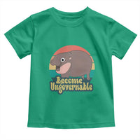 Funny Baby Hippo Moo Deng Toddler T Shirt Become Ungovernable Retro