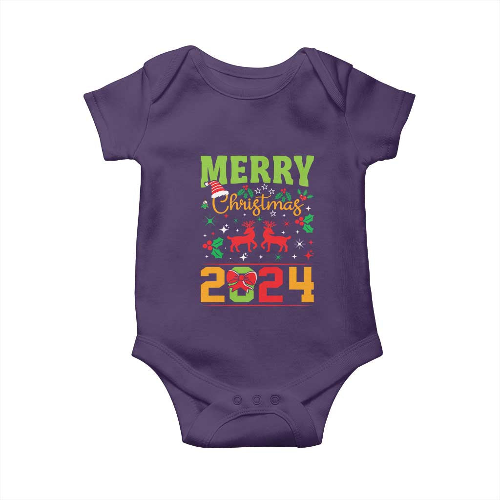 Merry Christmas 2024 Baby Onesie Classic Festive Xmas Vibe