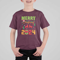 Merry Christmas 2024 T Shirt For Kid Classic Festive Xmas Vibe - Wonder Print Shop
