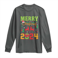 Merry Christmas 2024 Long Sleeve Shirt Classic Festive Xmas Vibe