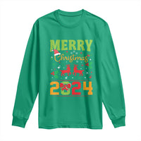 Merry Christmas 2024 Long Sleeve Shirt Classic Festive Xmas Vibe