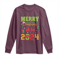 Merry Christmas 2024 Long Sleeve Shirt Classic Festive Xmas Vibe