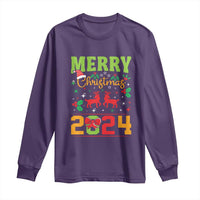 Merry Christmas 2024 Long Sleeve Shirt Classic Festive Xmas Vibe